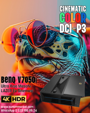 BenQ V7050i Ultra K�sa Mesafe 4K LAZER